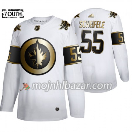 Dresovi Winnipeg Jets Mark Scheifele 55 Adidas 2019-2020 Golden Edition Bijela Authentic - Dječji Dresovi Winnipeg Jets Mark Scheifele 55 Adidas 2019-2020 Golden Edition Bijela Authentic - Dječji